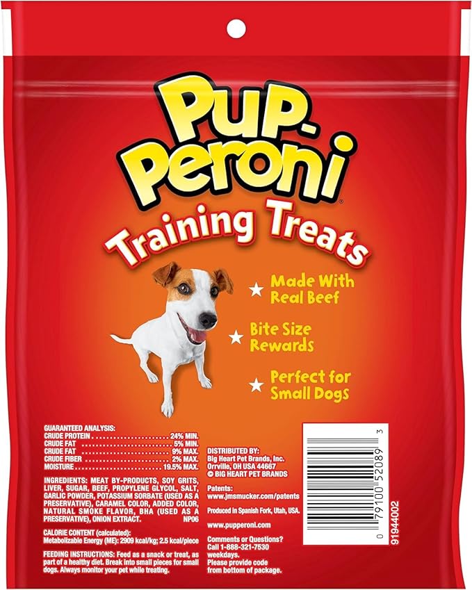 Pup-Peroni Training Dog Treats, Original Beef Flavor, 5.6 Ounce (Pack of 8), Made with Real Beef, Bite Size Rewards - PAWPICO