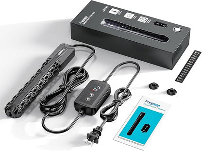FREESEA Aquarium Heater for Fish Tank: 100W/200W/300W/500W Submersible Fish Tank Heaters with Over-Temperature and Off-Water Protection for 10-20 Gallon Saltwater and Freshwater FREESEA