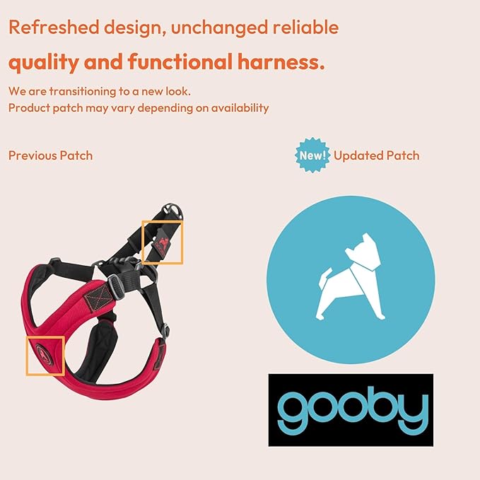 Gooby Escape Free Sport Harness - Turquoise, Medium - No Choke Step-In Patented Neoprene Small Dog Harness, Four-Point Adjustment - Perfect on the Go Dog Harness for Medium Dogs No Pull and Small Dogs Gooby