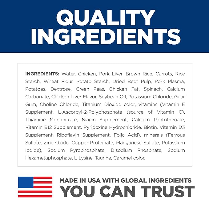 Hill's Science Diet Adult 1-6, Adult 1-6 Premium Nutrition, Wet Dog Food, Chicken & Vegetables Stew, 12.8 oz Can, Case of 12 - PAWPICO