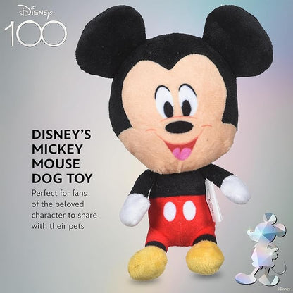 Mickey Mouse Plush Squeaky Dog Toy 6in | Disney Dog Toys | Plush Squeaker Toy for Dogs Inspired by Mickey Mouse, Disney Mickey and Friends - PAWPICO
