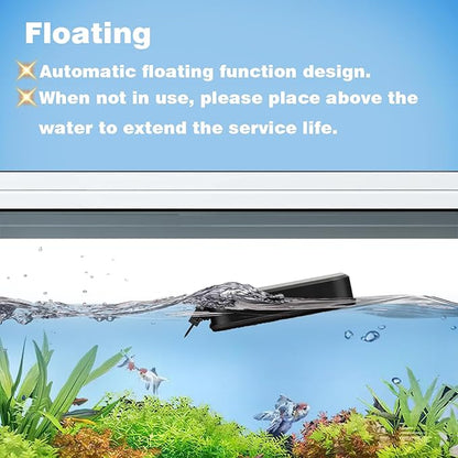 Carefree Fish Aquarium Super Strong Magnetic Cleaner for Glass Fish Tank Magnet Brush with Algae Scrapers Floating Bewatermyfriend