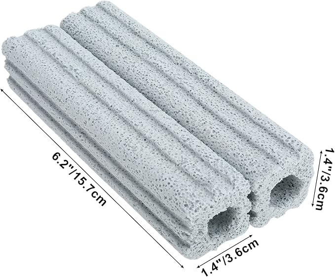 Ceramic Bio Filter Media for Aquarium Sump Canister Pond Fish Tank, Vast Surface Area (6.2" Length / 56pcs) RealPlus