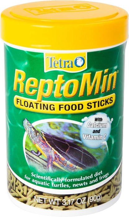 Tetra ReptoMin Floating Food Sticks 3.17 Ounces, for Aquatic Turtles, Newts and Frogs (1 CASE of 24 Individual 3.17 Ounce Bottles) Tetra