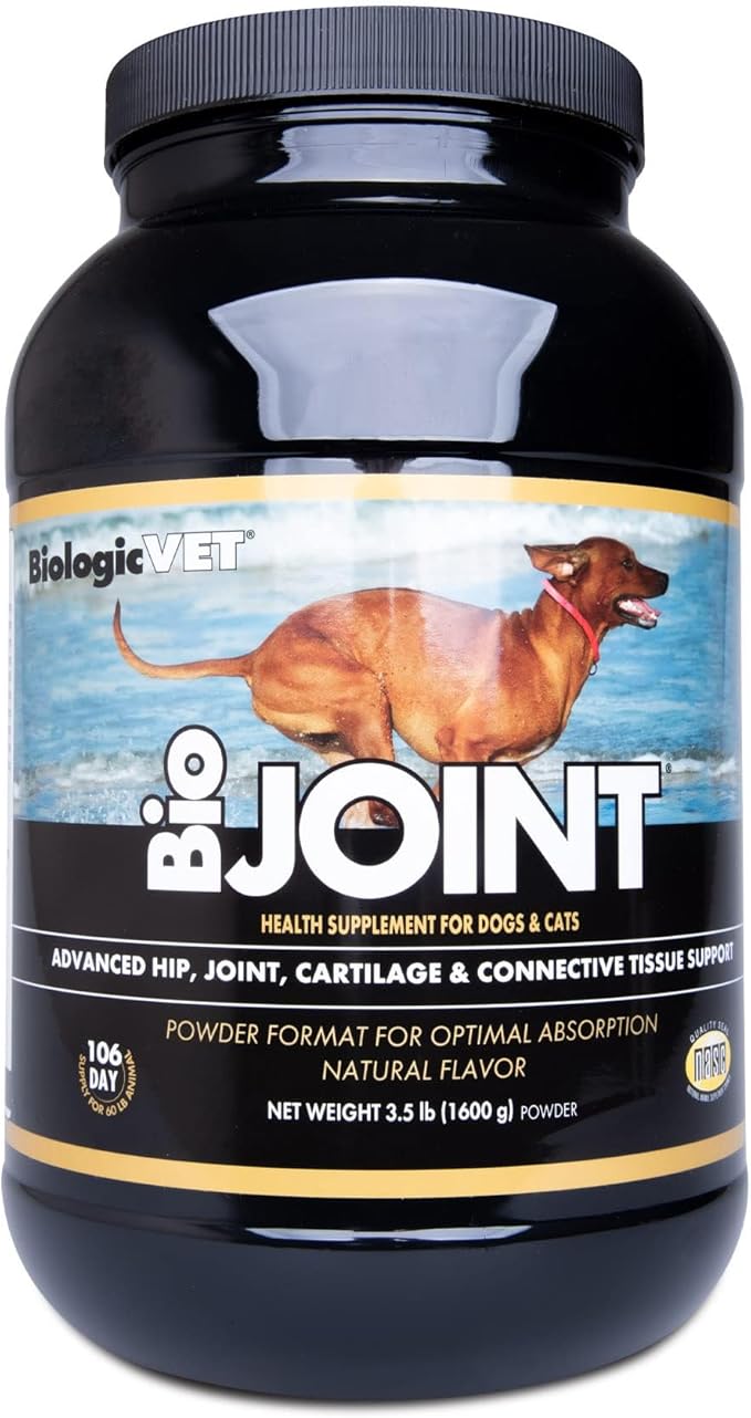 BioJOINT Advanced Joint Mobility Support, Advanced Hip, Joint, Cartilage & Connective Tissue Support, 106-day Supply for 60-lb. Animal, 3.5-lb. Powder FloraHealth