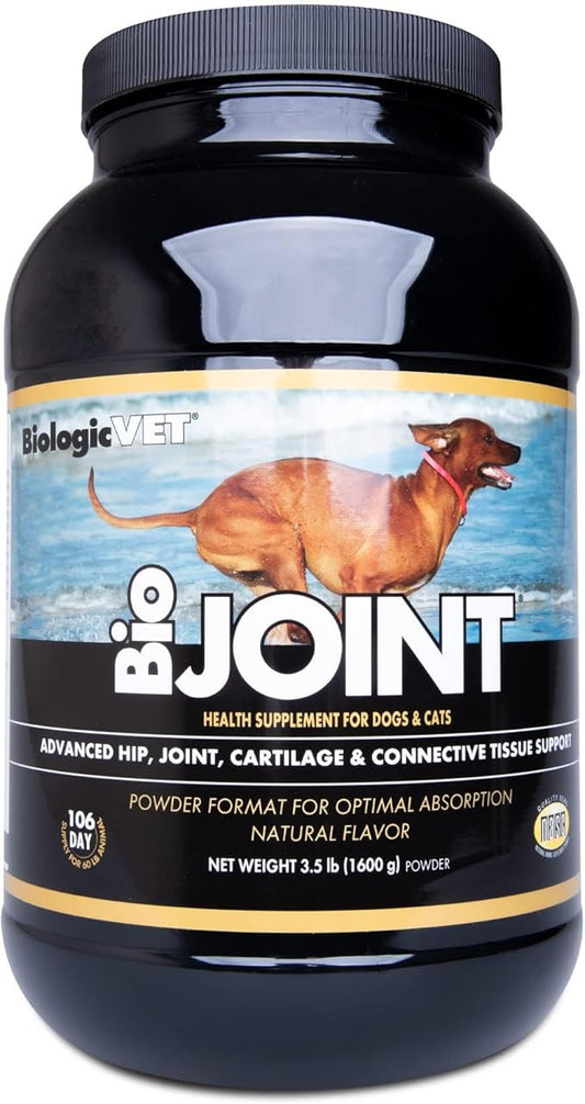 BioJOINT Advanced Joint Mobility Support, Advanced Hip, Joint, Cartilage & Connective Tissue Support, 106-day Supply for 60-lb. Animal, 3.5-lb. Powder FloraHealth