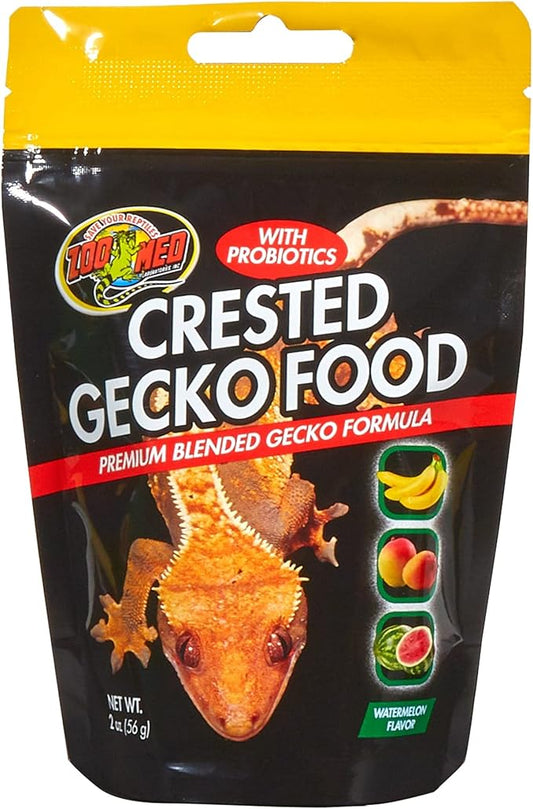 Zoo Med Watermelon Flavor Crested Gecko Food for Reptiles 2 oz. ZooMed
