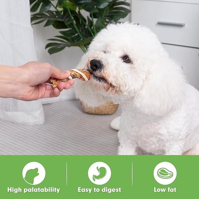 MON2SUN Dog Treats, Triple Flavor Jerky Twist Sticks, 5-7 Inch Chicken Duck and Codfish Sticks Dog Chews for Small Dogs, Healthy Dog Snacks, 17.64 oz (25 Count-Pack of 1) - PAWPICO