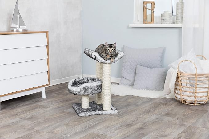 Trixie Isaba Scratching Post, 62 cm, Black/White - PAWPICO