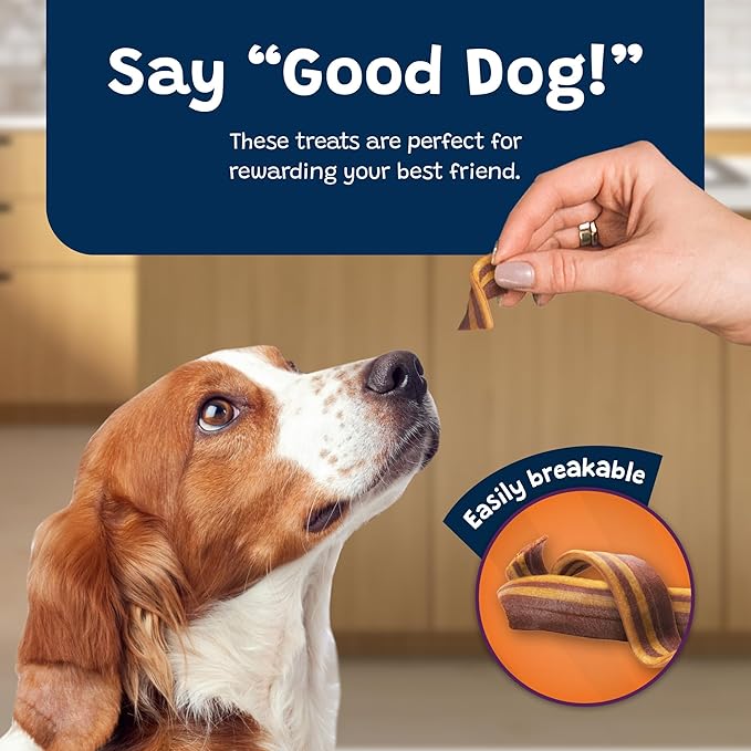 Blue Buffalo Sizzlers Natural Soft Dog Treats, Bacon-Style Soft-Moist Dog Treats with Real USA Pork, Original Flavor, 6-oz Bag - PAWPICO