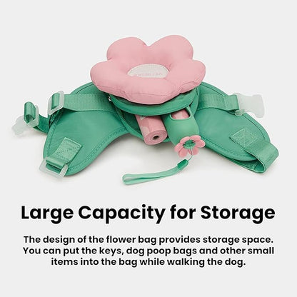 VETRESKA Flora Dog Harness, Leash and Collar Set, No Pull Dog Vest Harness for Walking and Training, Adjustable, Easy Control and Soft Padded Pet Harness and Backpack for Small Medium Large Dogs, L VETRESKA