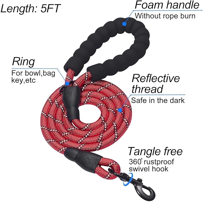 Dog Harness Step-in Breathable Puppy Cat Dog Vest Harnesses for Small Medium Dogs Red matilor