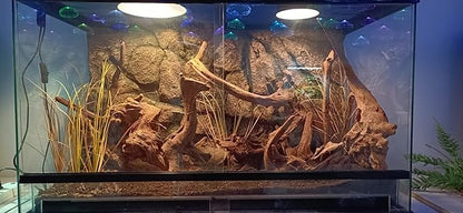 Fake Desert Dry Grass, Reptile Plants for Terrarium, Bearded Dragon Tank Accessories Habitat Decor fit Crested Gecko Leopard Lizard Chameleon Ball Python Snake WOLEDOE