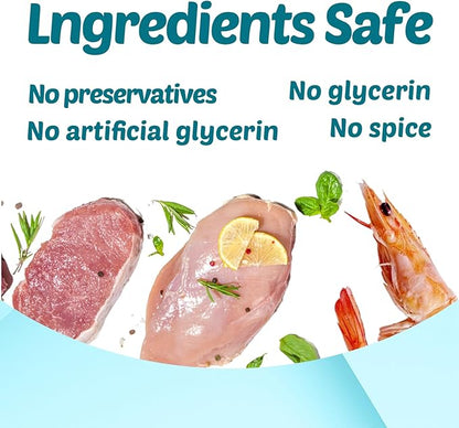 Turtle Food - 3 in 1 Natural Freeze-Dried Meat - Chicken, Duck and Antarctic Krill - Premium Box Turtle and Aquatic Turtle Treats for Baby Turtles - Human-Grade Quality Loves4Pets