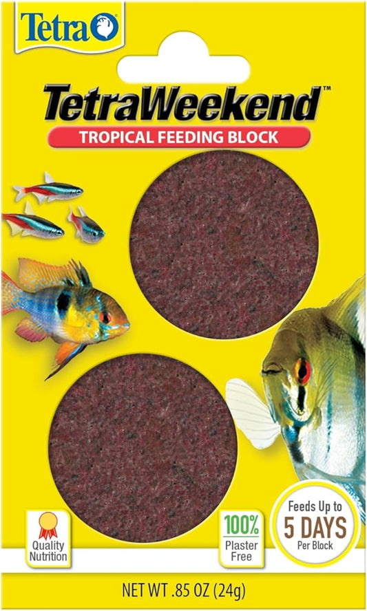 Tetra Weekend and Vacation Feeder Slow-Release Fish Food for Tropical Fish 0.85 Ounce (Pack of 1) ( Packaging may vary ) Tetra