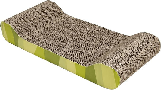 Catit Style Scratcher with Catnip - Jungle-Stripe Lounge - PAWPICO