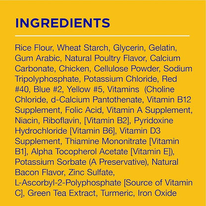 PEDIGREE DENTASTIX Dual Flavor Large Dog Dental Treats, Bacon & Chicken Flavors Dental Bones, 1.47 lb. Pack (32 Treats) - PAWPICO