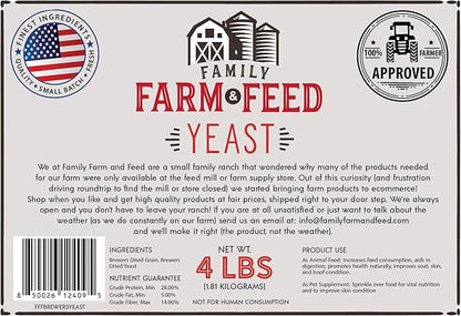 | Brewers Yeast | Animal and Pet | Young and Adult | Granular | 4 Pounds FAMILY+FARM+AND+FEED