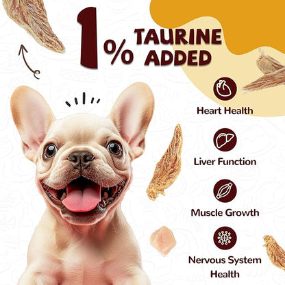 Chicken Jerky Dog Treats, Lower Moisture Content, Healthy Premium Chewy Dog Jerky Treats, 10.6 oz - PAWPICO