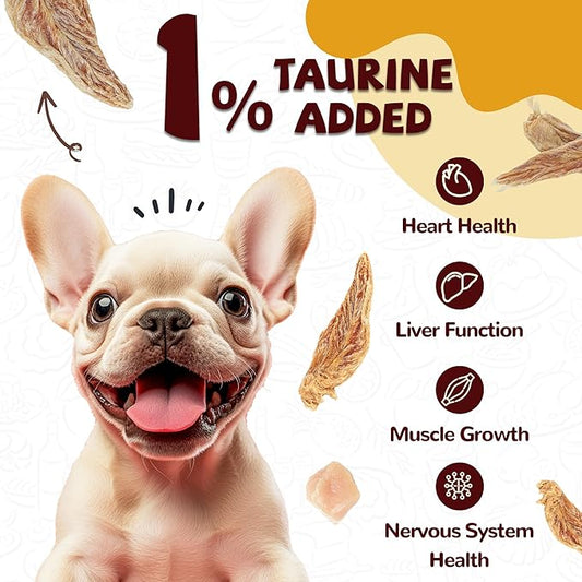 Chicken Jerky Dog Treats, Lower Moisture Content, Healthy Premium Chewy Dog Jerky Treats, 10.6 oz - PAWPICO