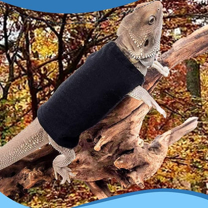 Lizard Clothes Bearded Dragon Hoodie Sweater Jacket Small Pet Costume Flannel Apparel for Reptiles Party Cosplay Props Chameleon Outfit Reptile Clothing Accessories HOKABLE