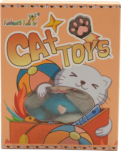 Fashion's Talk Cat Mice Toy 18-Pack Plush Catnip-Filled Mice Toys for Indoor Cats - Realistic Design, 9 Assorted Colors, 2 of Each, Value Pack - PAWPICO