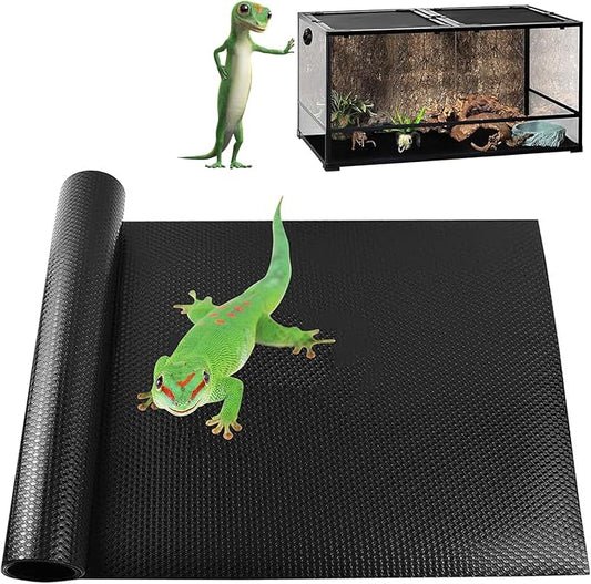 Bearded Dragon Tank Accessories, Non-Adhesive Reptile Carpet Bedding Substrate for Terrarium, Reptile Mat Terrarium Liner Tank Flooring for Leopard Gecko, Snake, Lizard and Tortoise, 18x80 in XIEHUZA