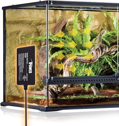 iPower Reptile Heat Pad Under Tank Terrarium Warmer Heating Mat for Turtle, Lizard, Frog, Snake, Reptile, and Other Small Animals, 4X7 Inch, 4W iPower