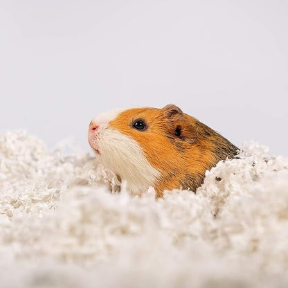 Uber Soft Paper Pet Bedding for Small Animals, White, 56L PetsPick%C2%AE