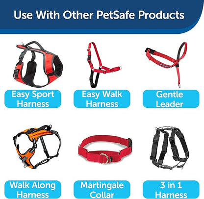 PetSafe Nylon Dog Leash – Strong, Durable, Traditional Style Leash with Easy to Use Bolt Snap – 1" x 4', Red - PAWPICO