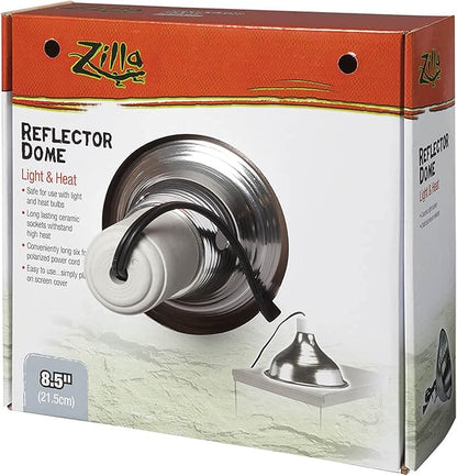 Zilla Silver Reflector Domes 8.5 Inches Zilla