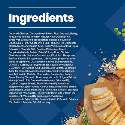 Blue Buffalo Life Protection Formula Small Breed Senior Dry Dog Food, Supports Joint Health and Immunity, Made with Natural Ingredients, Chicken & Brown Rice Recipe, 15-lb. Bag - PAWPICO