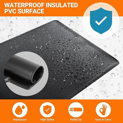 REPTI ZOO 8" X 12" Reptile Heat Pad 24W Fast Heating Pad with Adjustable Thermostat Reptile Heat Mat for Turtles/Hermit Crabs/Bearded Dragons/Leopard Geckos/Snakes/Lizards, and Seed Germination REPTIZOO