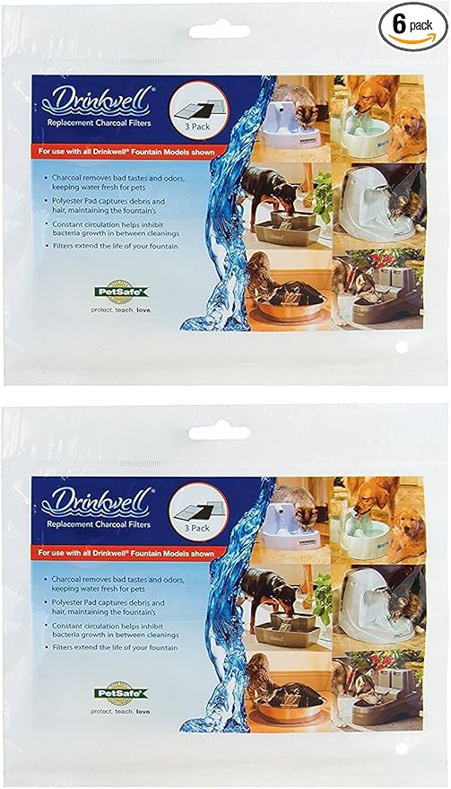PetSafe Drinkwell Replacement Carbon Filter - 6 Pack - PAWPICO