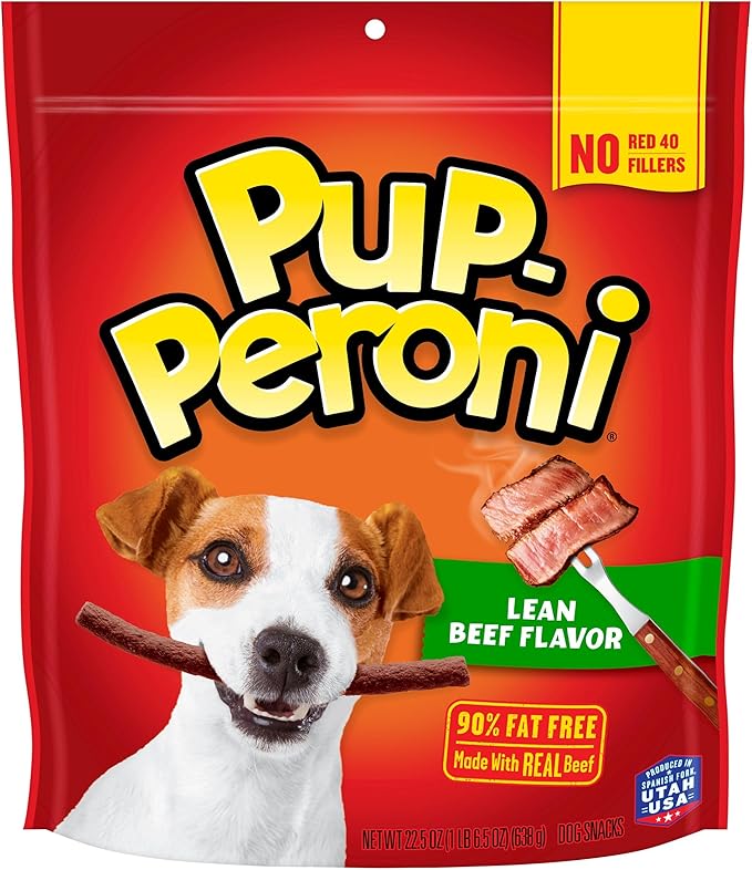 Pup-Peroni Lean Beef Flavor Dog Treats, Made with Real Beef, 22.5 Ounce Bag - PAWPICO