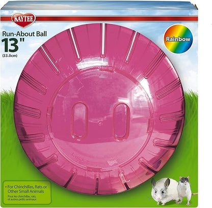 Kaytee 13" Assorted Color Run-About Exercise Ball For Pet Rats & Chinchillas Kaytee