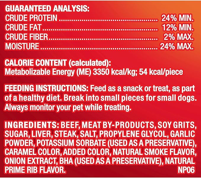 Pup-Peroni Dog Treats, Prime Rib Flavor, 22.5 Ounce, Made with Real Steak - PAWPICO