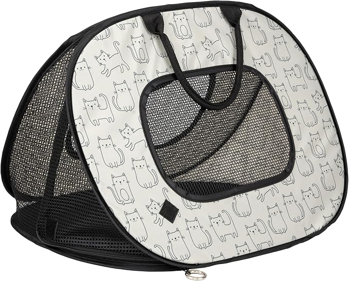 SportPet Designs Soft Sided Cat Carriers, Cat Print 20" - PAWPICO