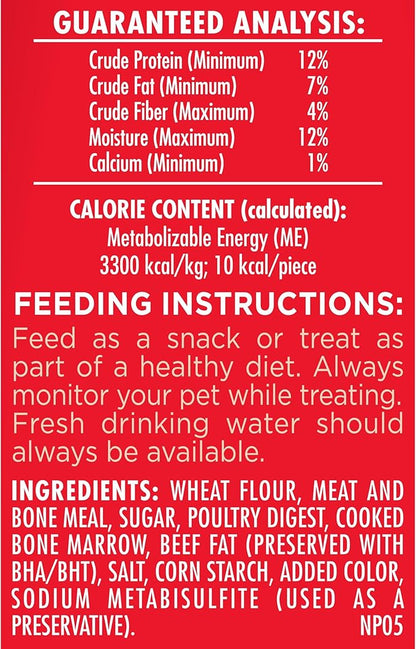 Milk-Bone MaroSnacks Dog Treats, Beef, 15 Ounce (Pack of 6) with Real Bone Marrow and Calcium - PAWPICO