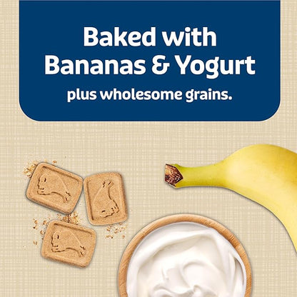 Blue Buffalo Health Bars Crunchy Dog Biscuits, Oven-baked Dog Treats Made with Natural Ingredients, Bananas & Yogurt, 16-oz Bag - PAWPICO