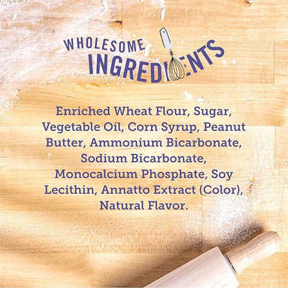 Three Dog Bakery Lick'n Crunch Sandwich Cookies Premium Dog Treats with No Artificial Flavors, Golden & Peanut Butter Flavor, 13 Ounces (Pack of 6) - PAWPICO