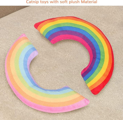 Catnip Toys, Catnip Toys for Cats, Cat Toys, Cat Toys for Indoor Cats, Cat Toys with Catnip, Interactive Cat Teething Chew Toys Cat Pillow Toys for Kitten Kitty, 2 Pack - PAWPICO