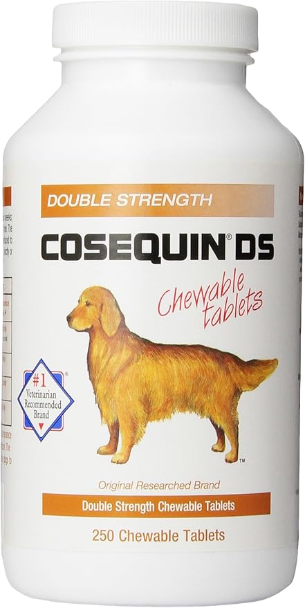 Nutramax Cosequin DS Joint Health Supplement for Dogs - With Glucosamine and Chondroitin, 2 Pack, 500 Total Chewable Tablets NutramaxLaboratories
