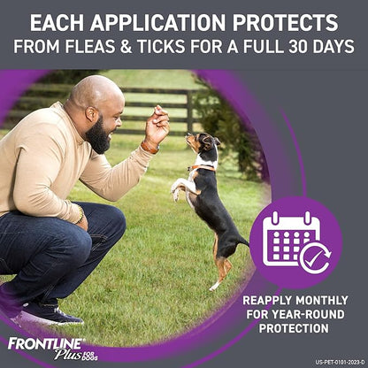 Frontline Plus Flea and Tick Treatment for Small Dogs Upto 5 to 22 lbs. 3 Treatments FRONTLINE%C2%AEBrandProducts