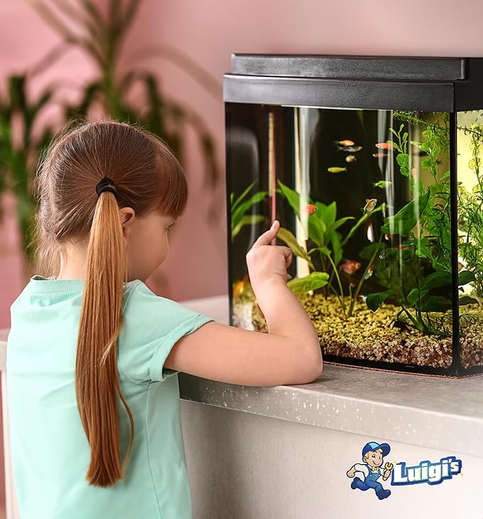 Luigi's Fish Tank Cleaner - Gravel Pump Vacuum for Aquarium - Hand Siphon Hose to Remove and Change Water or Sand in Minutes - Fish Aquarium Accessories, Supplies & Cleaning Tools Luigis