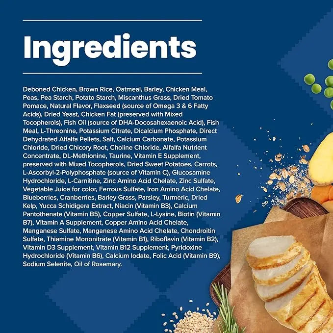 Blue Buffalo Life Protection Formula Senior Dry Dog Food, Supports Joint Health and Mobility, Made with Natural Ingredients, Chicken & Brown Rice Recipe, 34-lb. Bag - PAWPICO