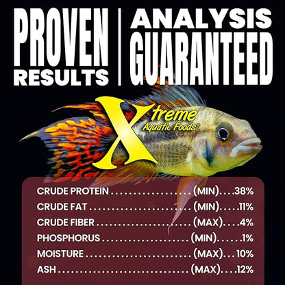 Xtreme Krill Flakes - Premium Max Protein Freshwater Fish Food with 100% Krill and Shrimp, & Vitamins for Optimal Immune and Digestive Health, Boosts Color & Energy – USA Farm Grown (3.5oz) XtremeAquaticFoods