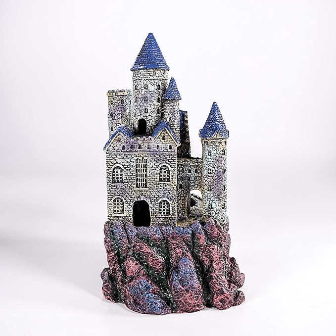 Penn-Plax Age-of-Magic Wizard’s Castle Aquarium Décor – Resin for Freshwater and Saltwater Fish Tanks – Large (RRW8) Penn-Plax
