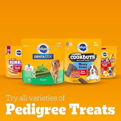 PEDIGREE DENTASTIX Large Dog Dental Treats Bacon Flavor Dental Bones, 1.67 lb. Pack (32 Treats) Pedigree