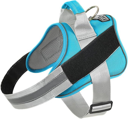 Bolux Dog Harness, No-Pull Reflective Dog Vest, Breathable Adjustable Pet Harness with Handle for Outdoor Walking - No More Pulling, Tugging or Choking (OceanicBlue, X-Large (Pack of 1)) Bolux